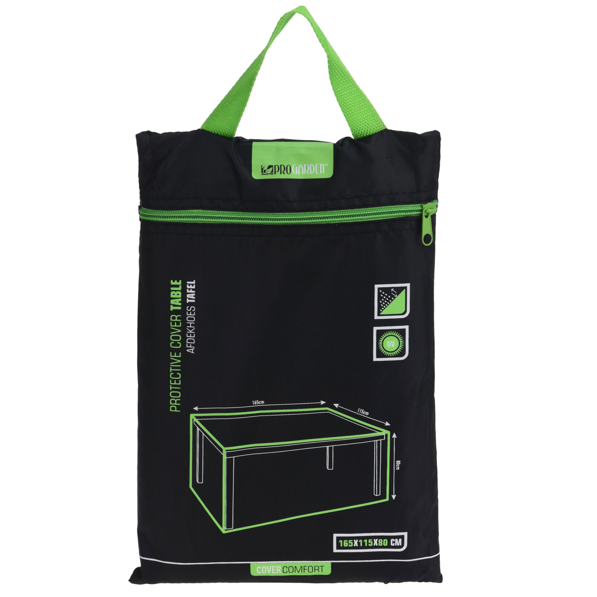Funda protectora de mesa de exterior rectangular 165X115X8 cm