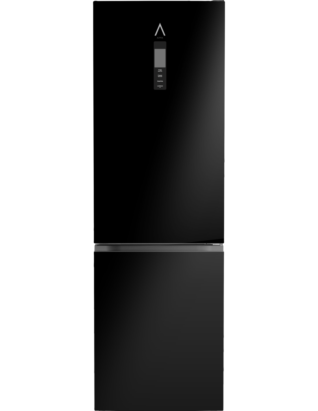 Alpha frigorífico combi pegasus elite-185, 185x60cm, negro brillo, no frost