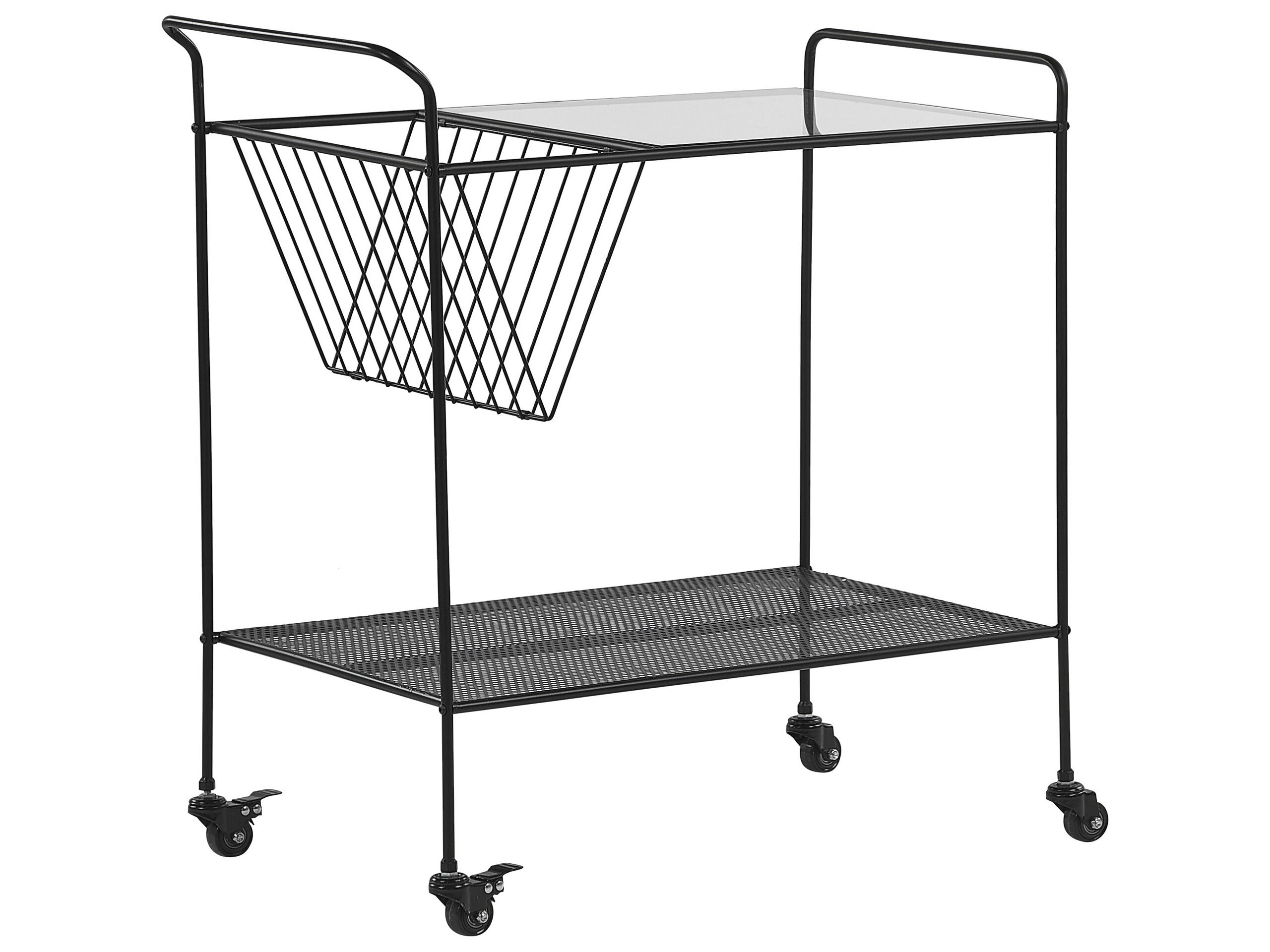 Carrito de cocina alamo metal negro
