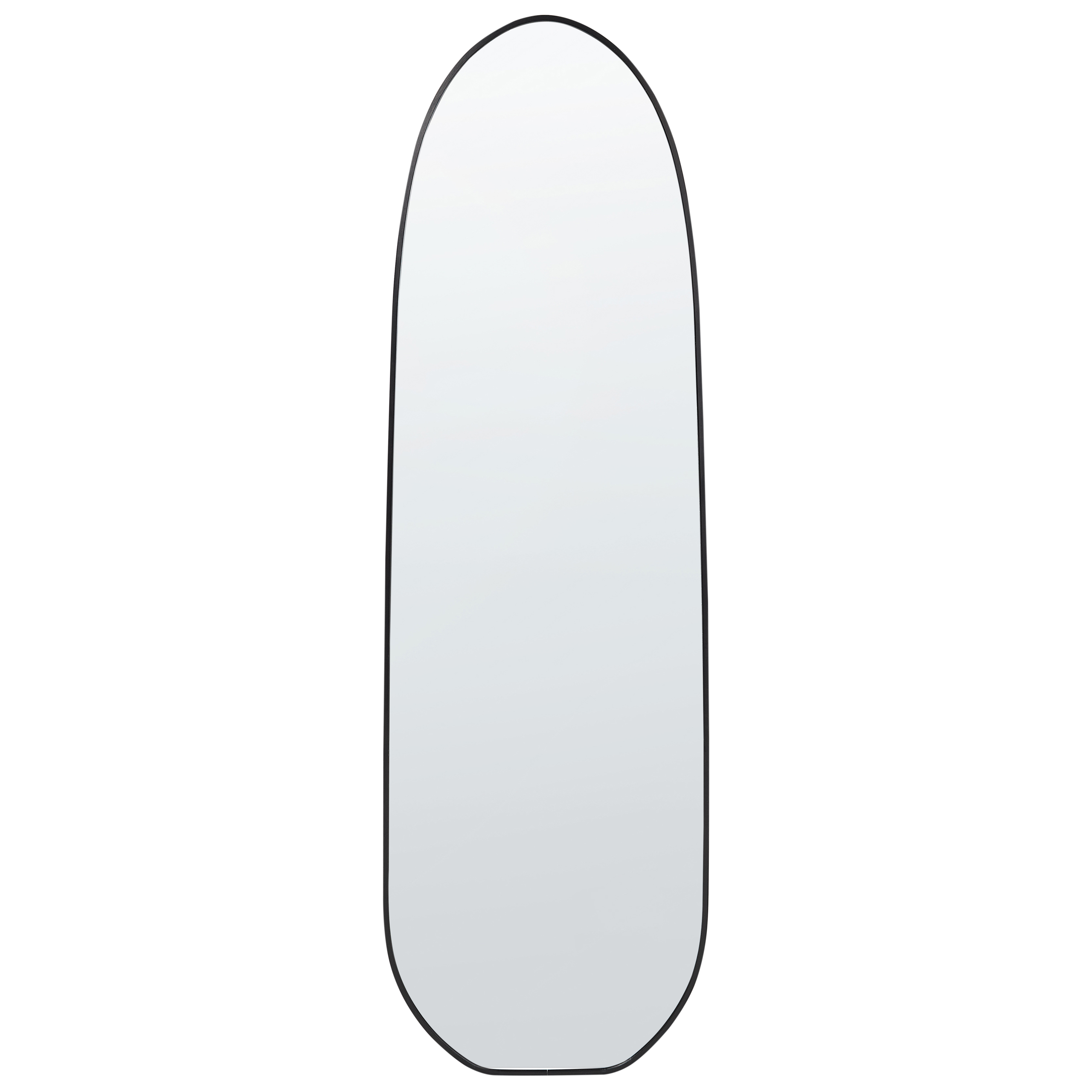 Espejo de pared darnets 45 cm 160 cm metal negro