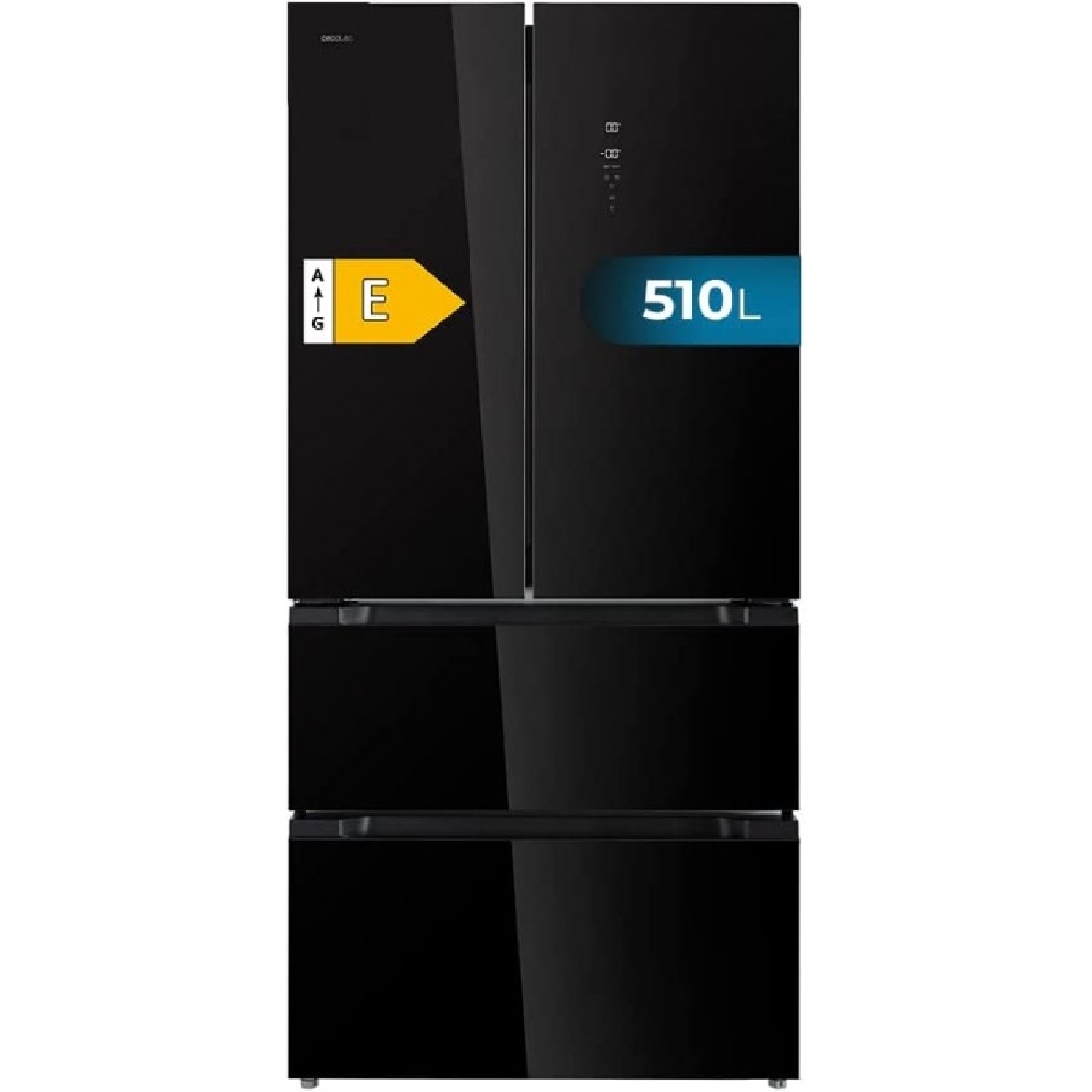 Cecotec frigorífico puerta francesa de cristal de 510 l bolero coolmarket