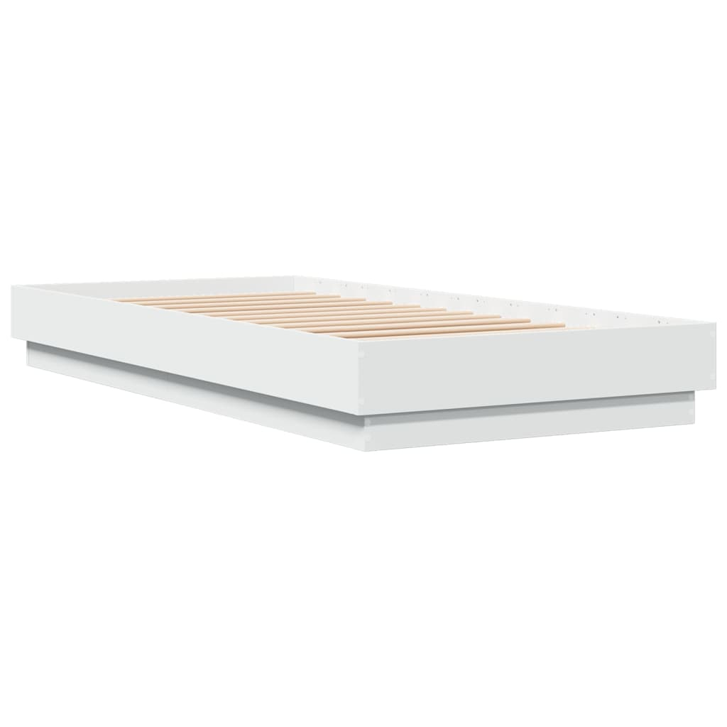 vidaXL estructura de cama madera de ingeniería blanca 90x200 cm