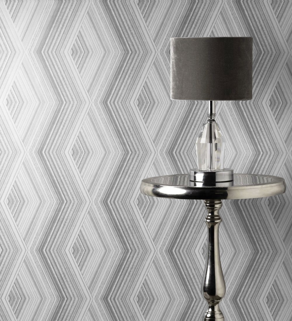 Papel pintado gaulan lavable geométrico moderno rombo zigzag 5.23m²