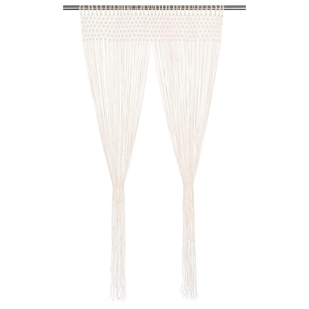 vidaXL cortina de macramé algodón 140x240 cm