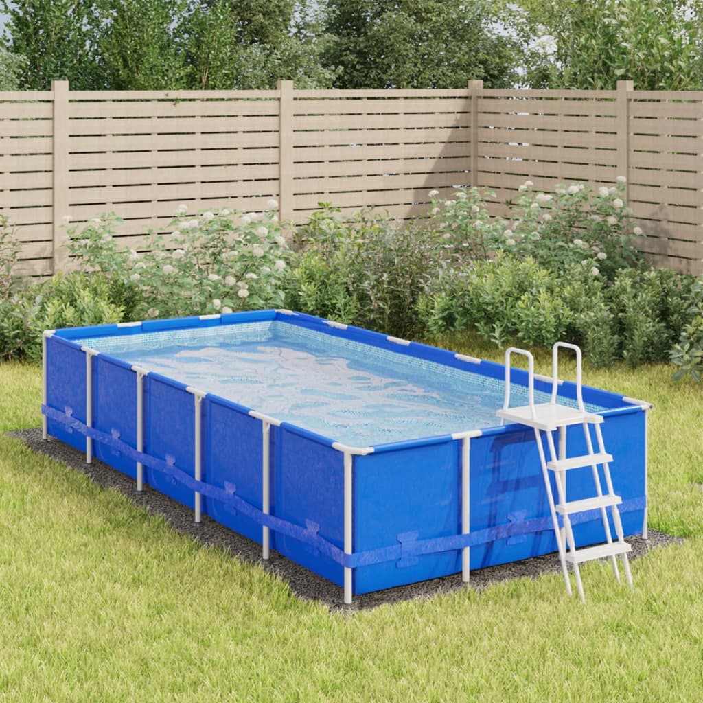 Tapiz de suelo piscina geotextil poliéster gris claro 500x250cm es2383