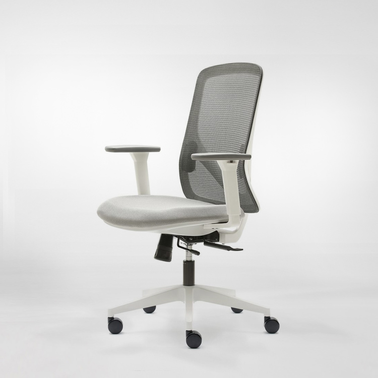 Silla de oficina euromof lyon white or black edition blanco