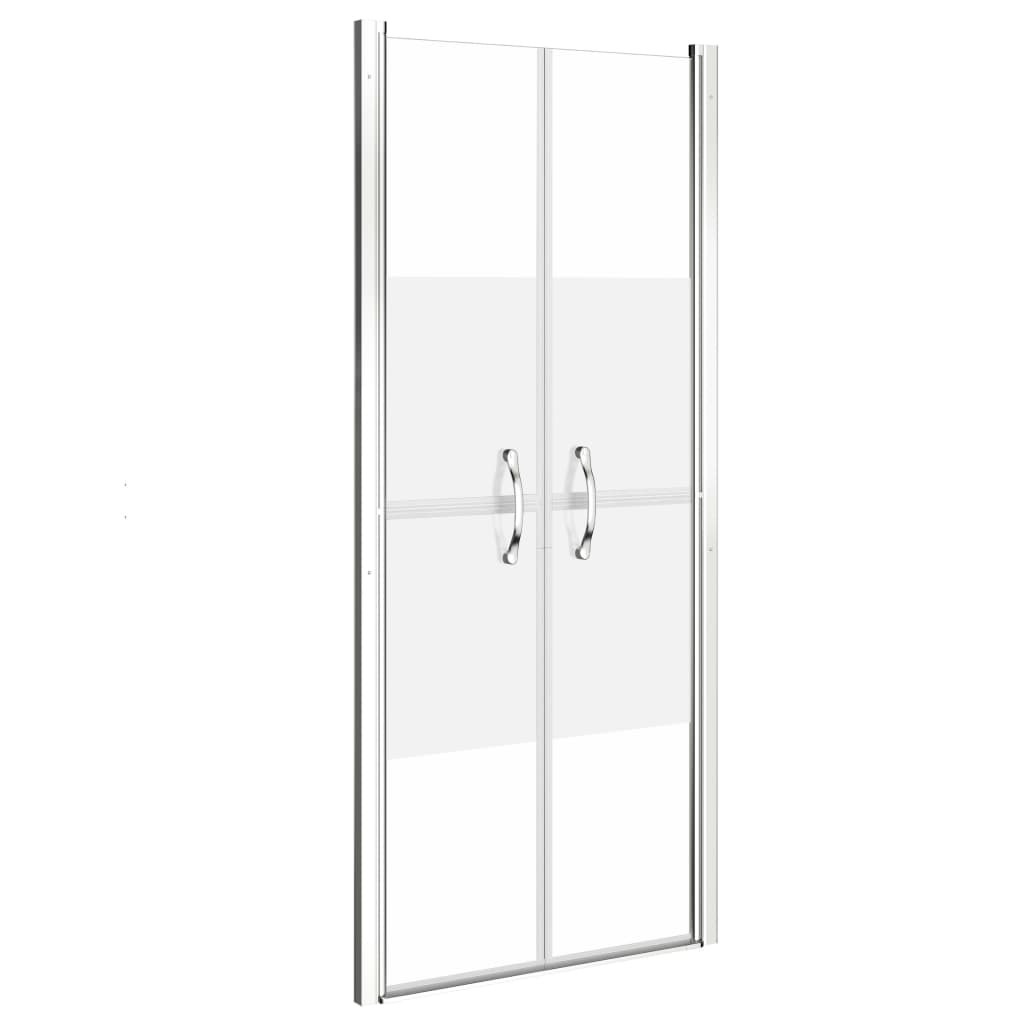 vidaXL puerta de ducha esg medio esmerilado 86x190 cm