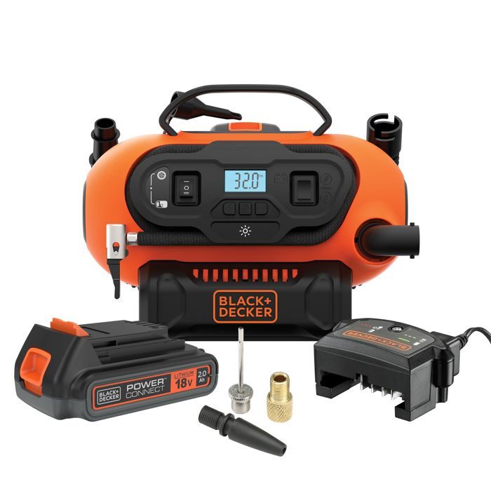 Inflador compresor con cable o sin cable - black+decker - bdcinf18n-qs - 18