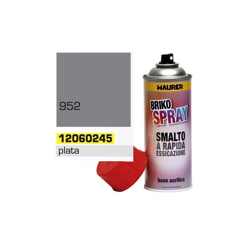Spray pintura plata 400 ml.