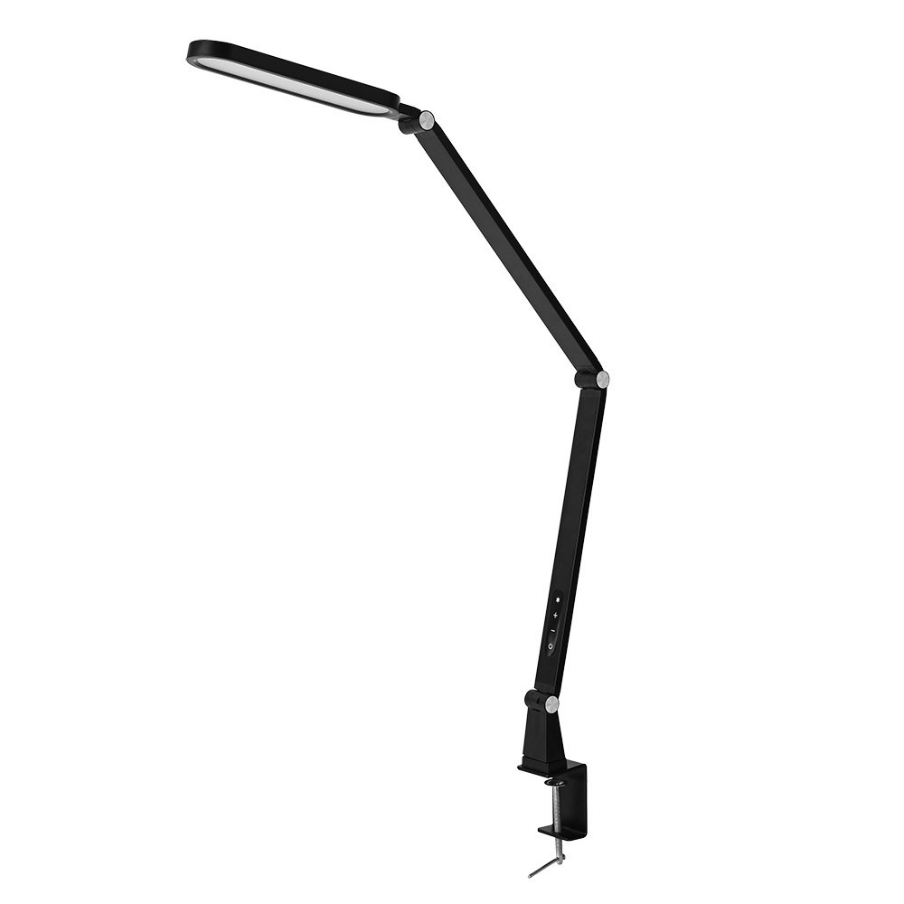 Flexo conecta 13w 1100lm negro pinza táctil memoria 75x55x40cm