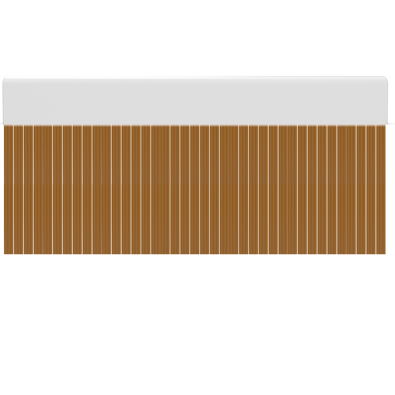 Cortina para puertas de PVC wave caramelo opaco / 120 x 220