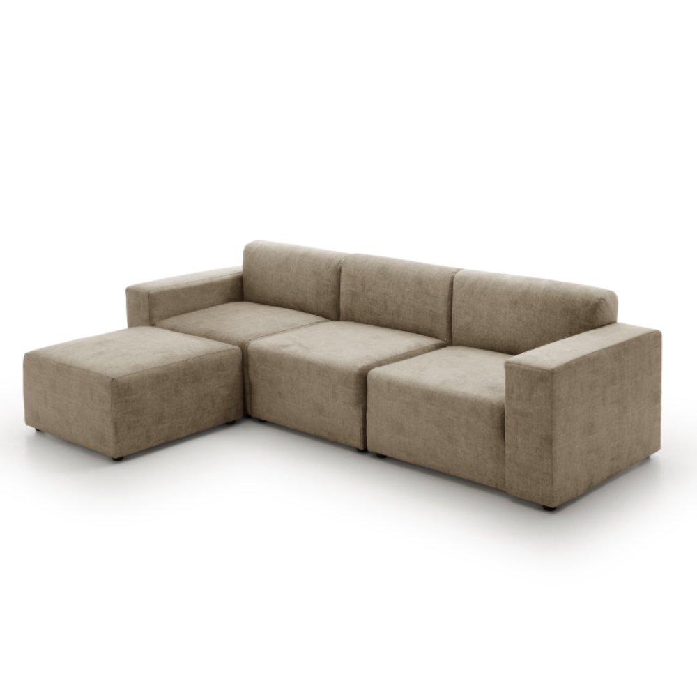 Sofa diseño modular monica marrón tostado hanoi