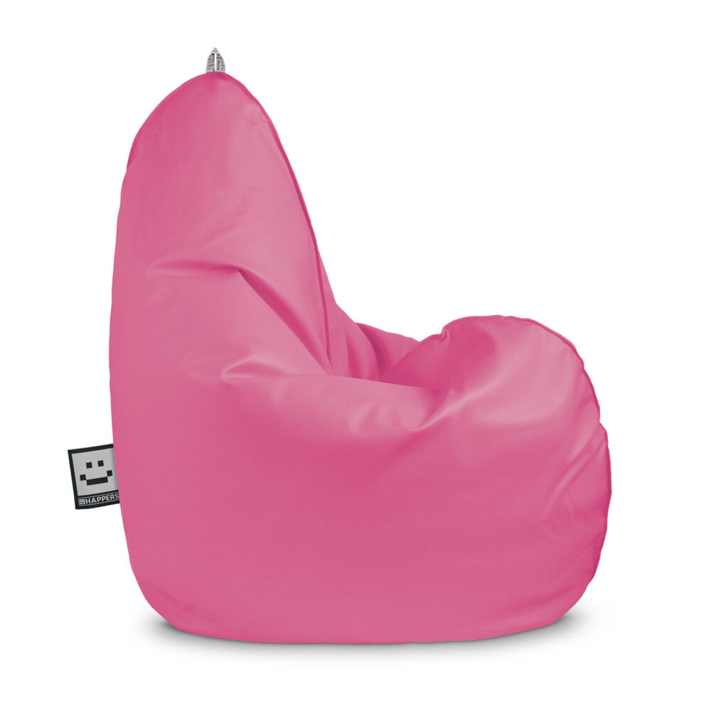 Puff pera relax polipiel para exterior o interior rosa xl