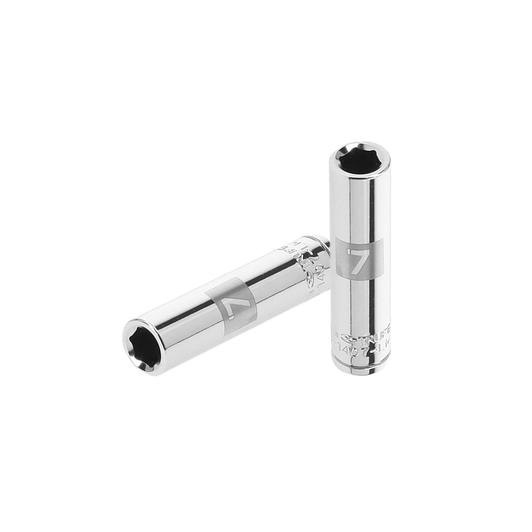 Llave vaso hexagonal larga, cuadro 1/4" - 7 mm