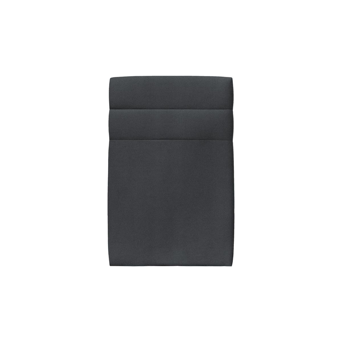 Cabecero 90 cm lines - tela terciopelo gris antracita - gris antracita