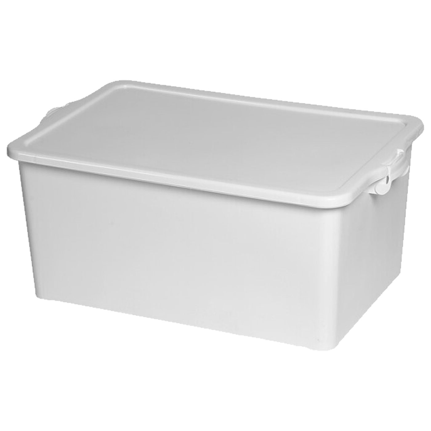 Caja de almacenamiento tradineur con tapa 55 l pp blanca n.º 13