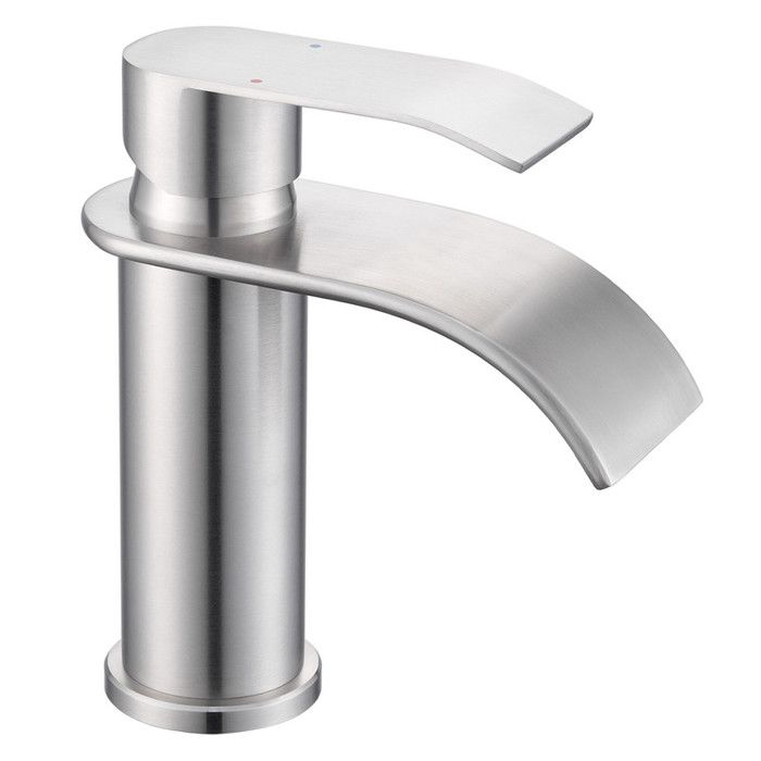 Grifo de lavabo cascada - cecipa max - acero inoxidable cepillado - ahorro