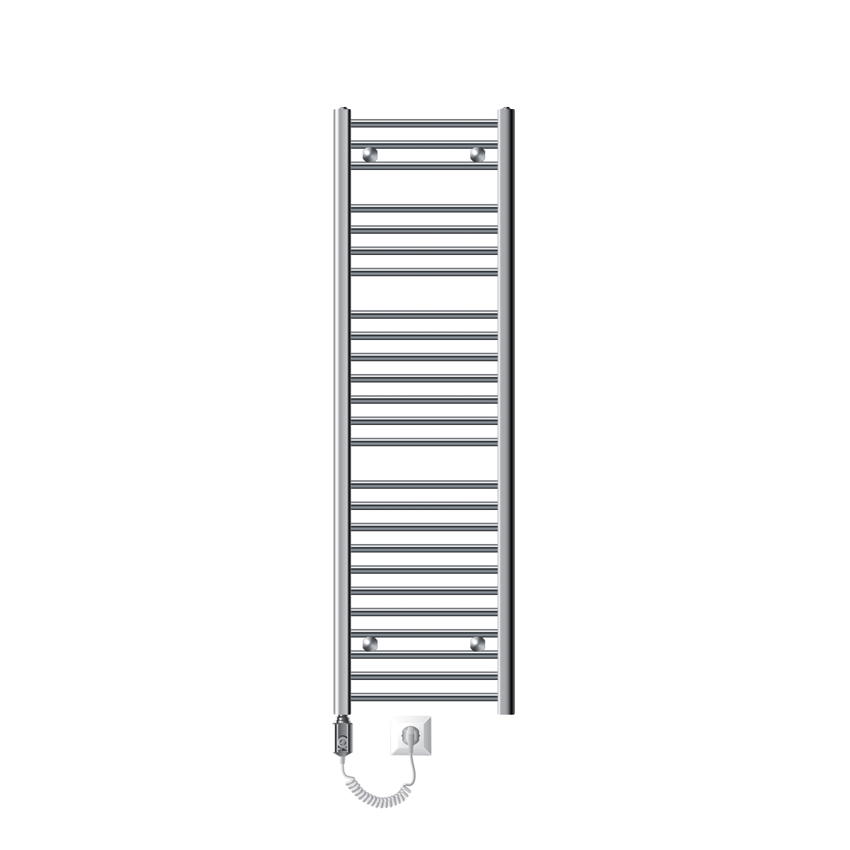 Radiador toallero de baño eléctrico 1200w - 400 x 1500 mm ecd germany