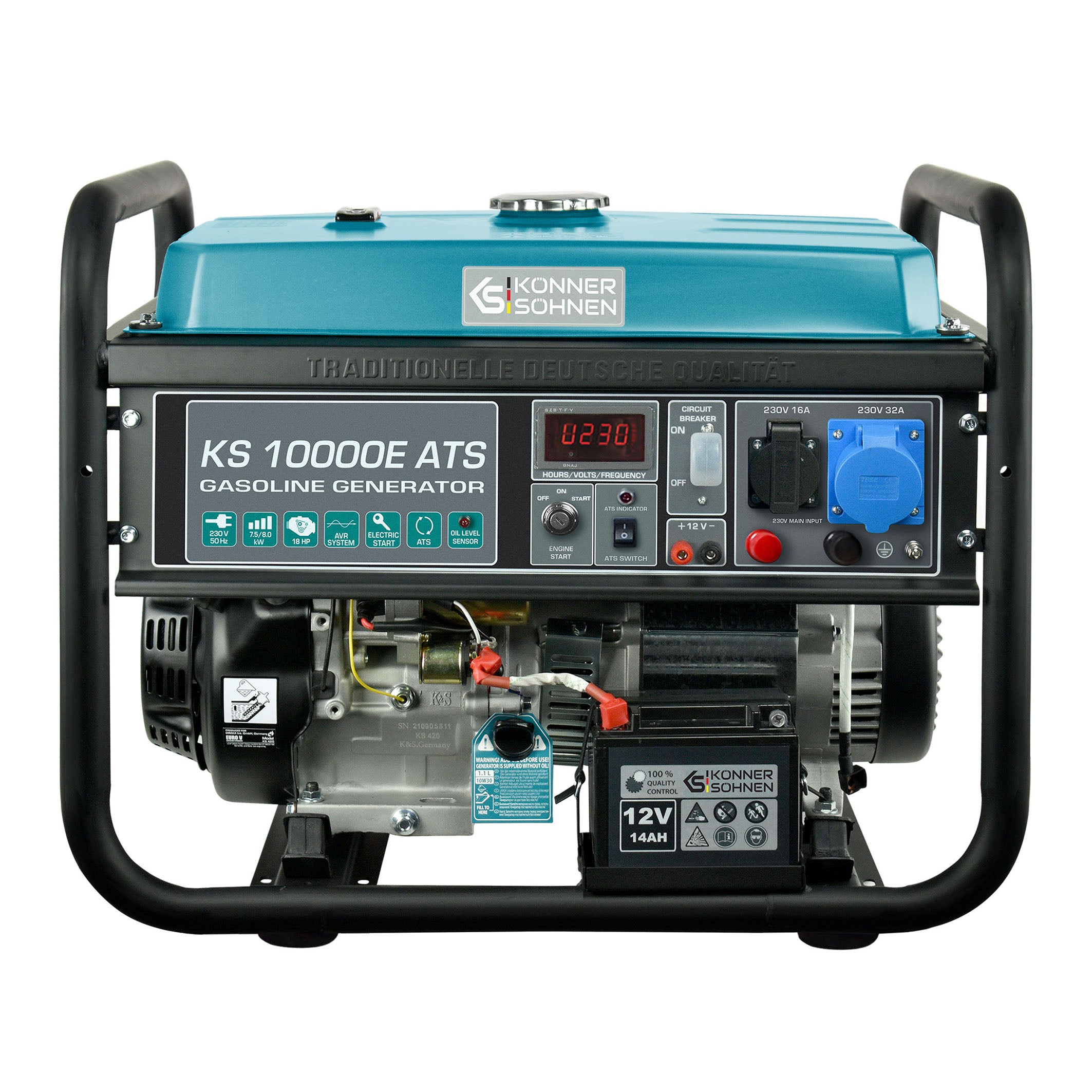 Generador gasolina Könner & Söhnen KS 10000E ATS monofásico 8000W