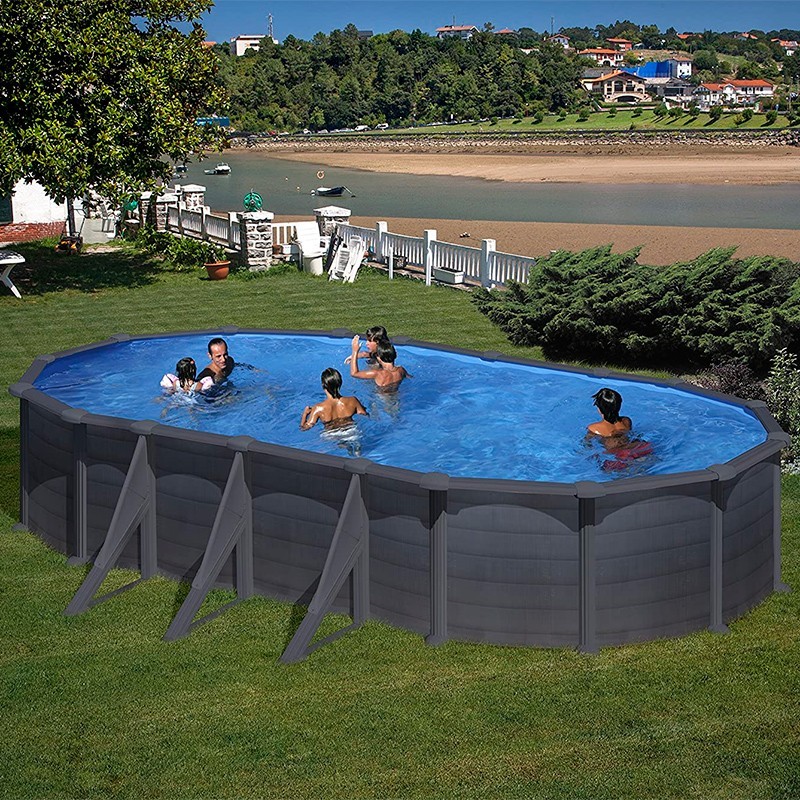 piscina gre ovalada granada kitprov738gy color grafito gre