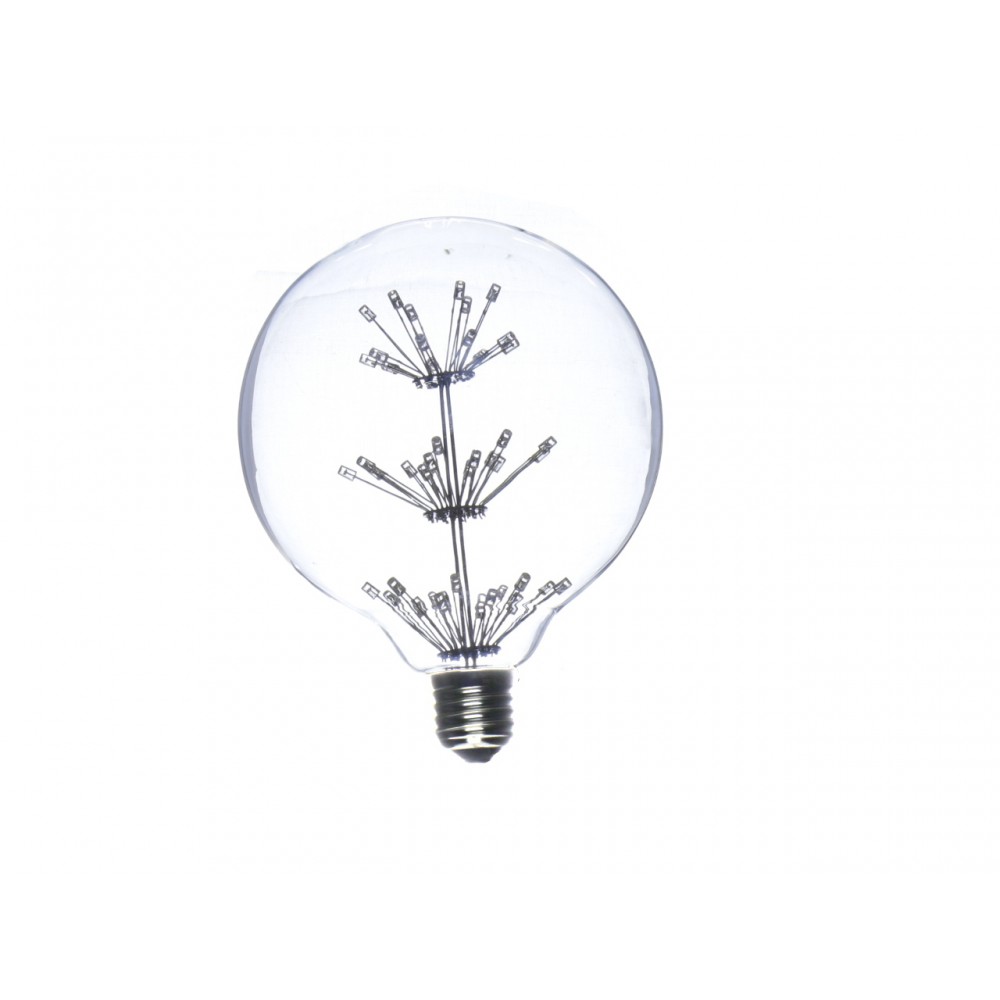 Bombilla globo g125 LED árbol elegante 2w E27 blanco cálido 2200k