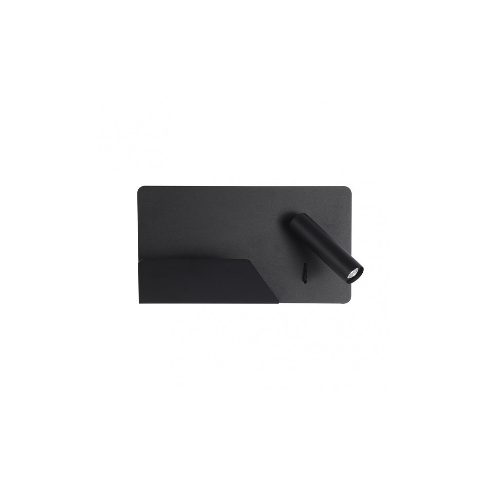 Apliqué de pared - lámpara fabril 17176de09 - metal negro - LED integrada -
