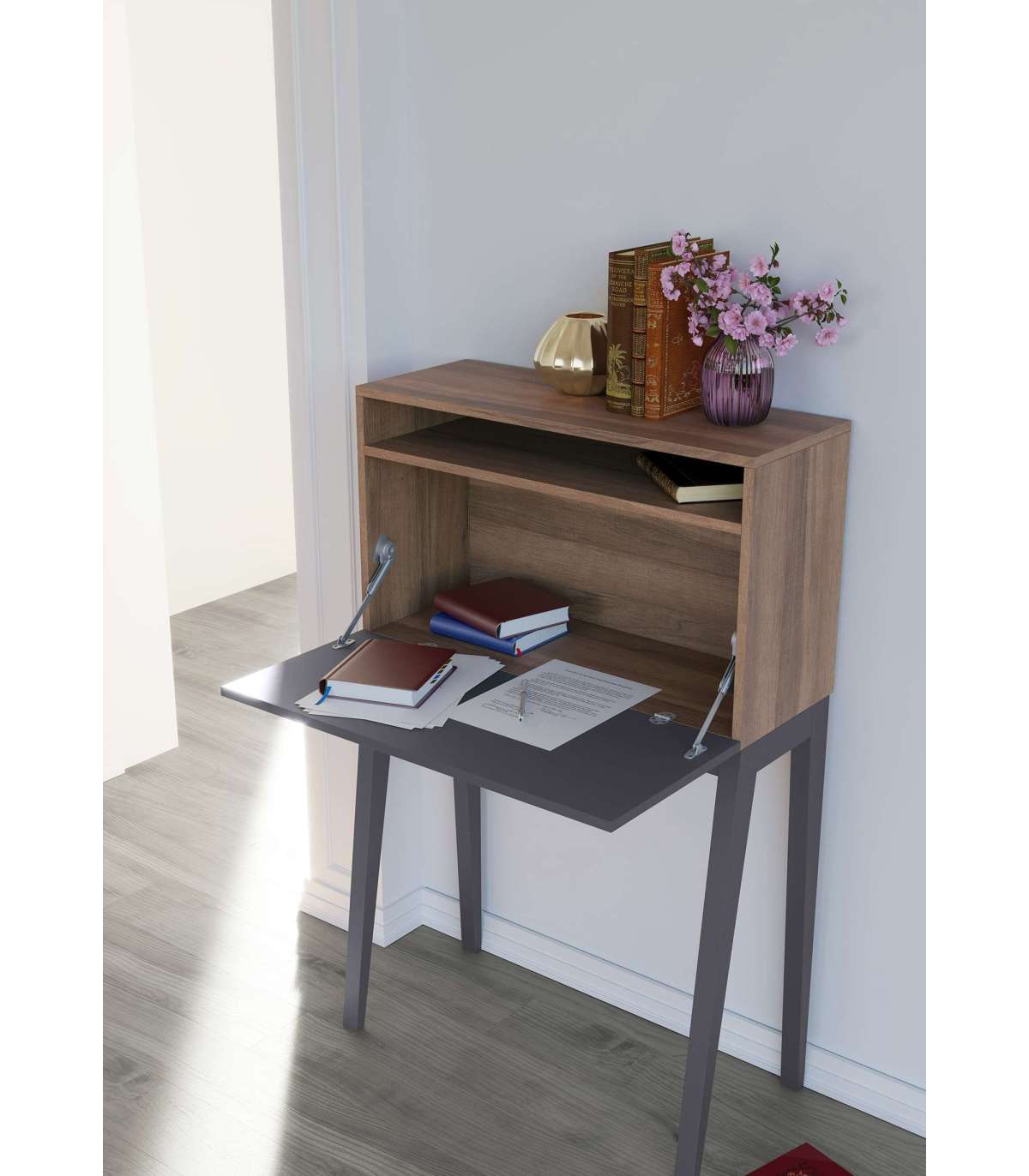 Mesa estudio para colgar con diseño moderno y funcional