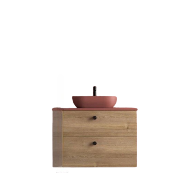 Mueble de baño 70 cm. 2 cajones - encimera + 1 lavabo 20 - 70 cm 2 cajones