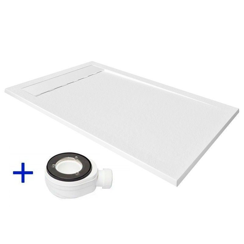 Plato de ducha de resina 180x70 premium ambiente blanco ral 9003 70x180