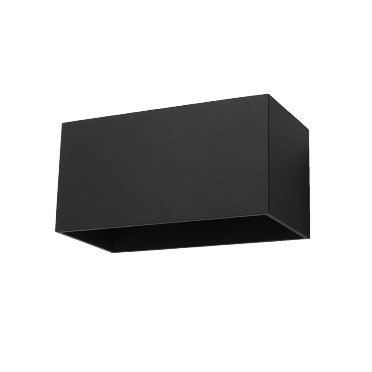 Lámpara de pared quad 2 negro aluminio 20x10x12cm