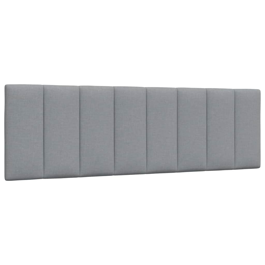 Cabecero de cama acolchado tela gris claro 160 cm eso9127