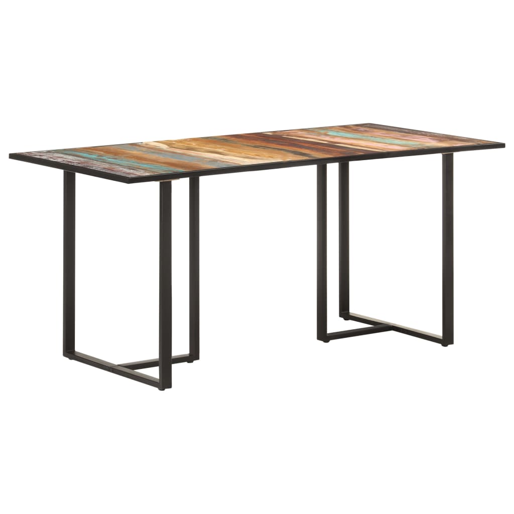 Mesa de comedor de madera maciza reciclada 160 cm oif191741