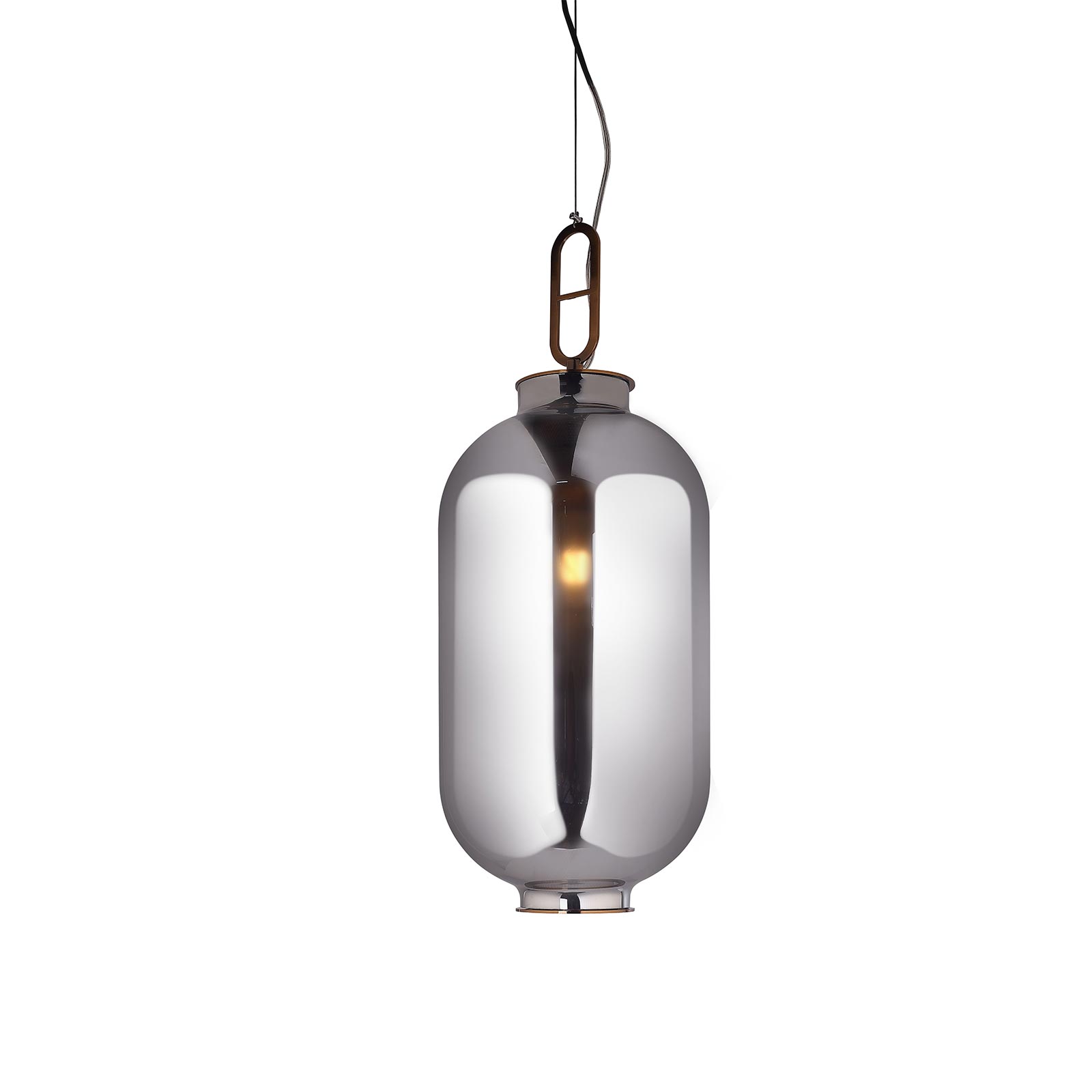 Lámpara colgante lumineca gylus 27x75 cm gris