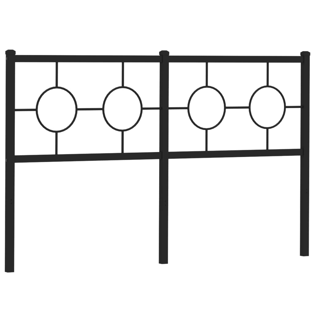 vidaXL cabecero de metal negro 150 cm