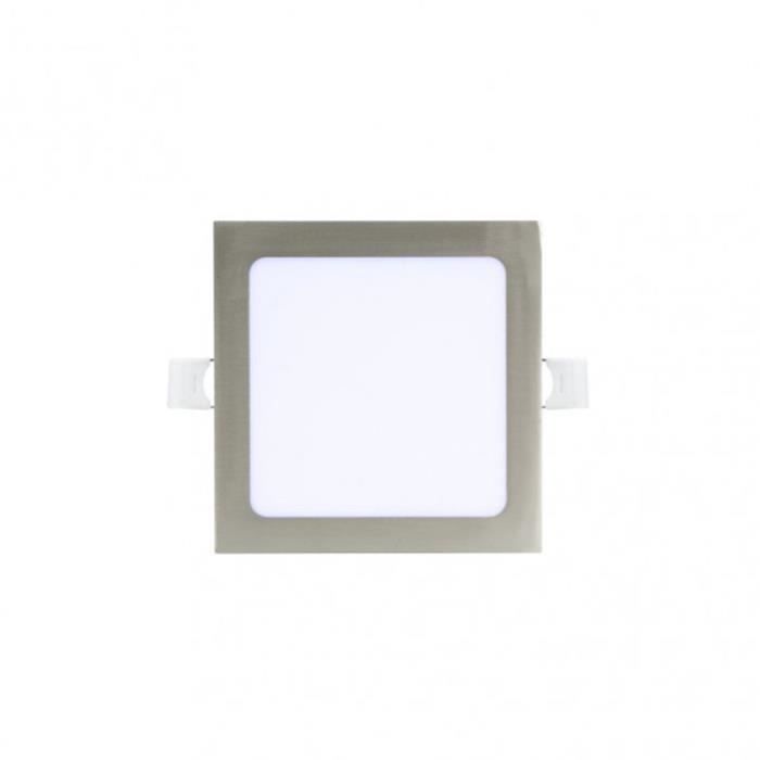 Downlight empotrado - basalto - LED integrada 12w - 1080 lúmenes - níquel