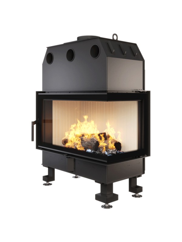 Chimenea de esquina inserto apertura derecha energy 85x50x47 (17 kw) eco