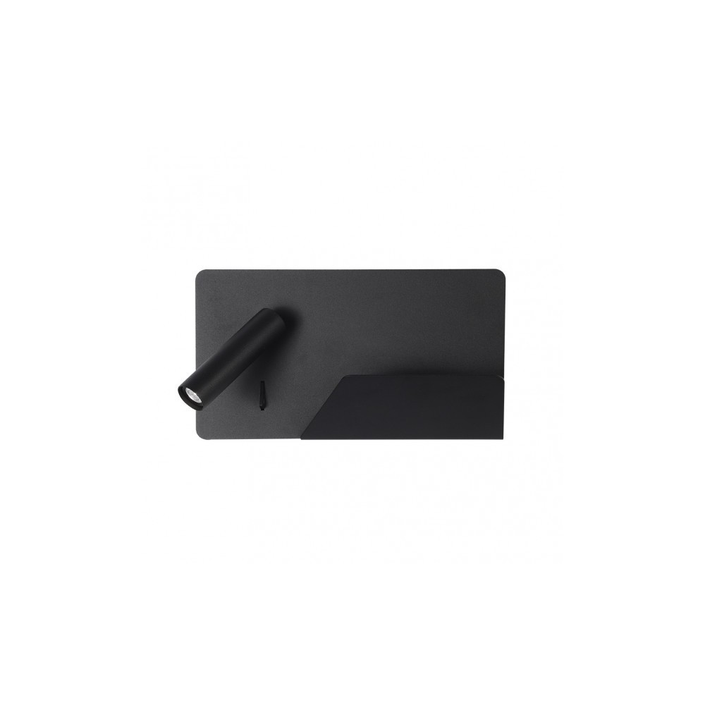 Fab 17176iz09 | aplique 3w 4000k miguel angel izqdo negro c/usb y estante