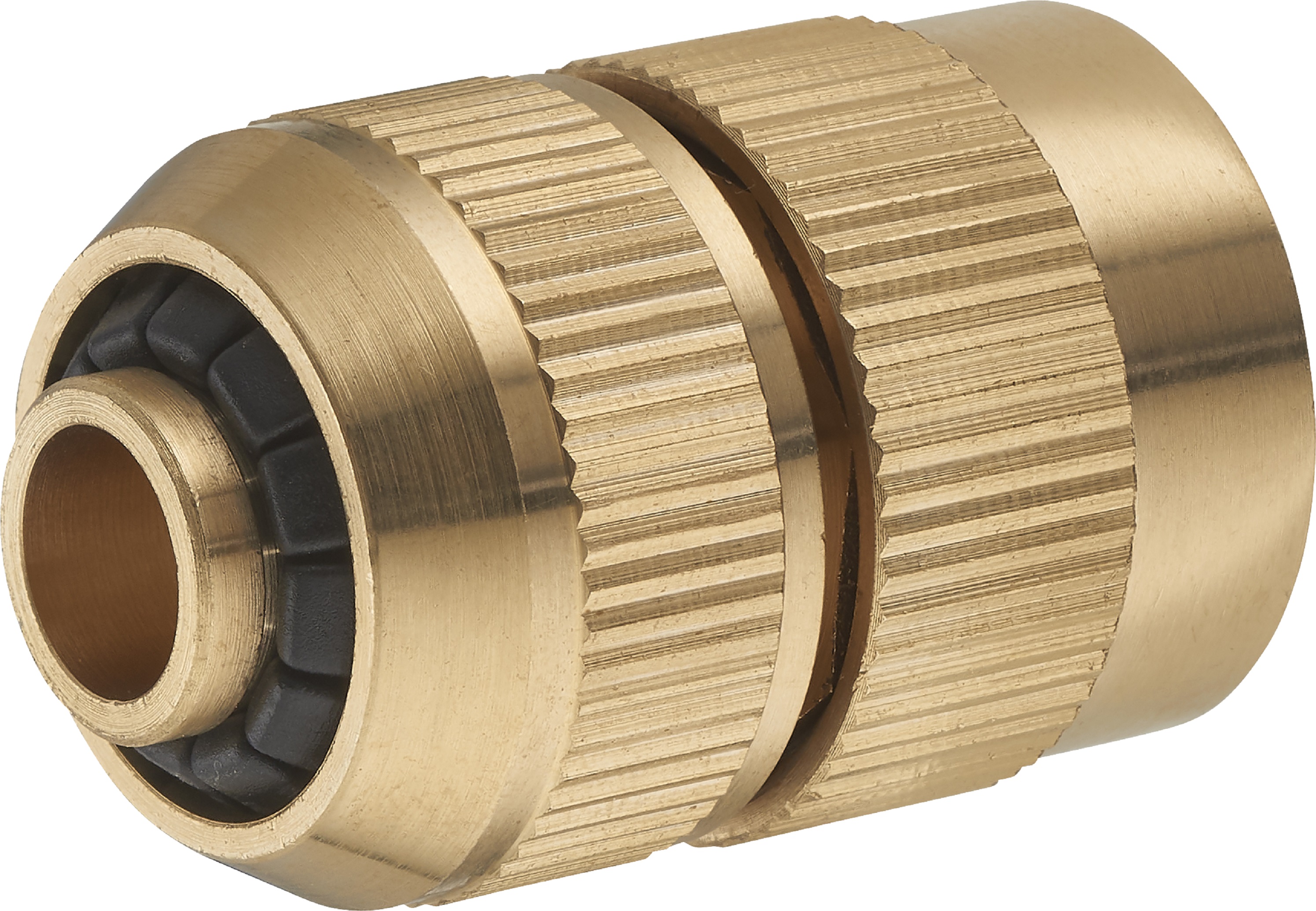 Conector de latón para manguera de riego ø15 mm conexión automática