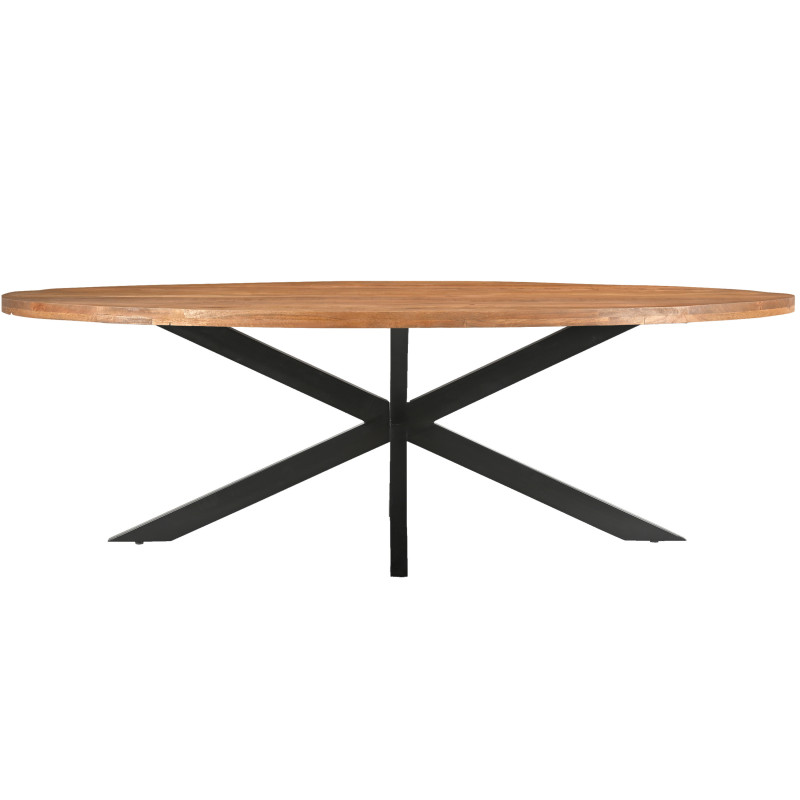 Bari-mesa de comedor ovalada 10 personas 240 cm de madera