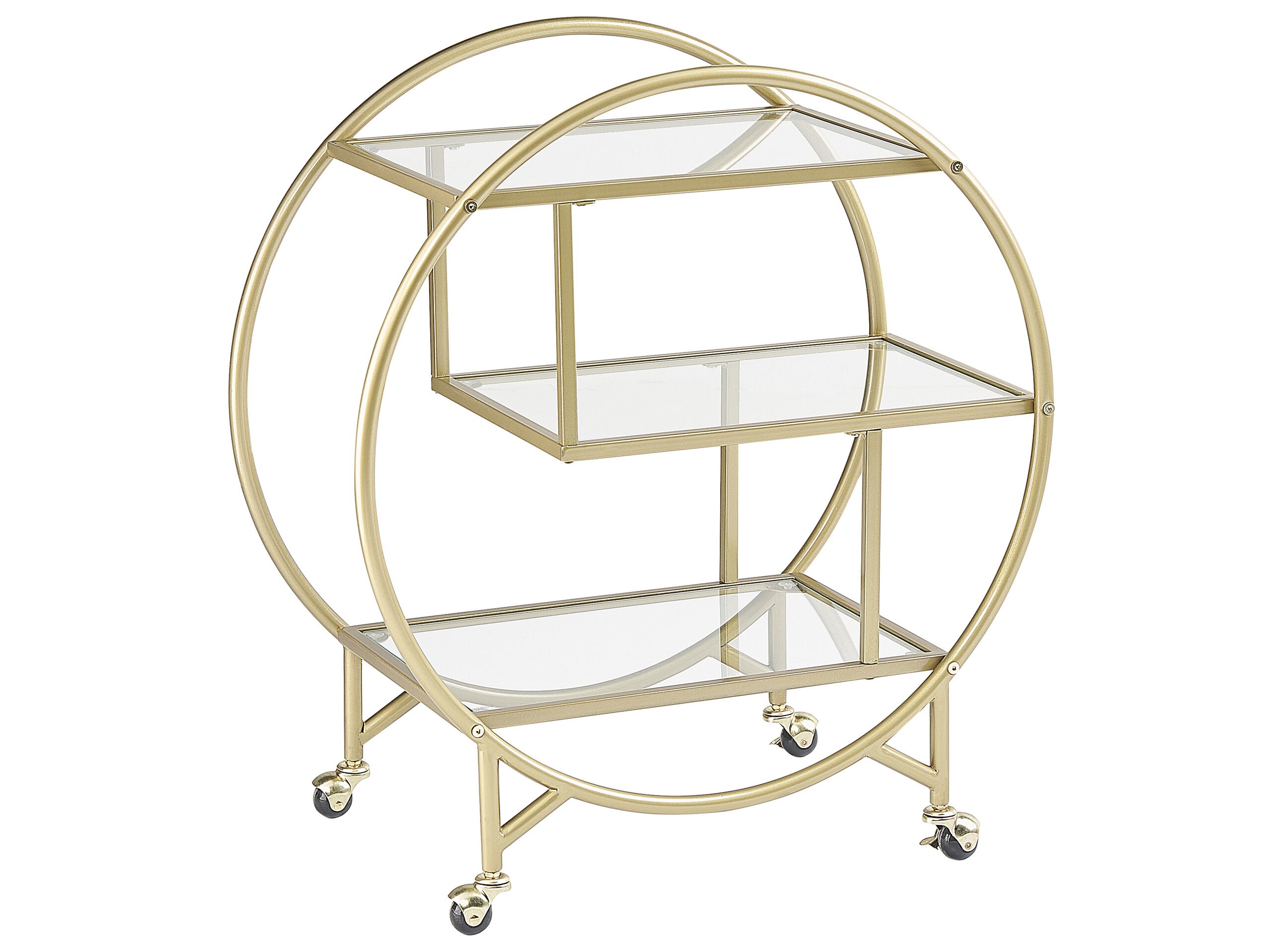 Carrito de cocina colton metal dorado