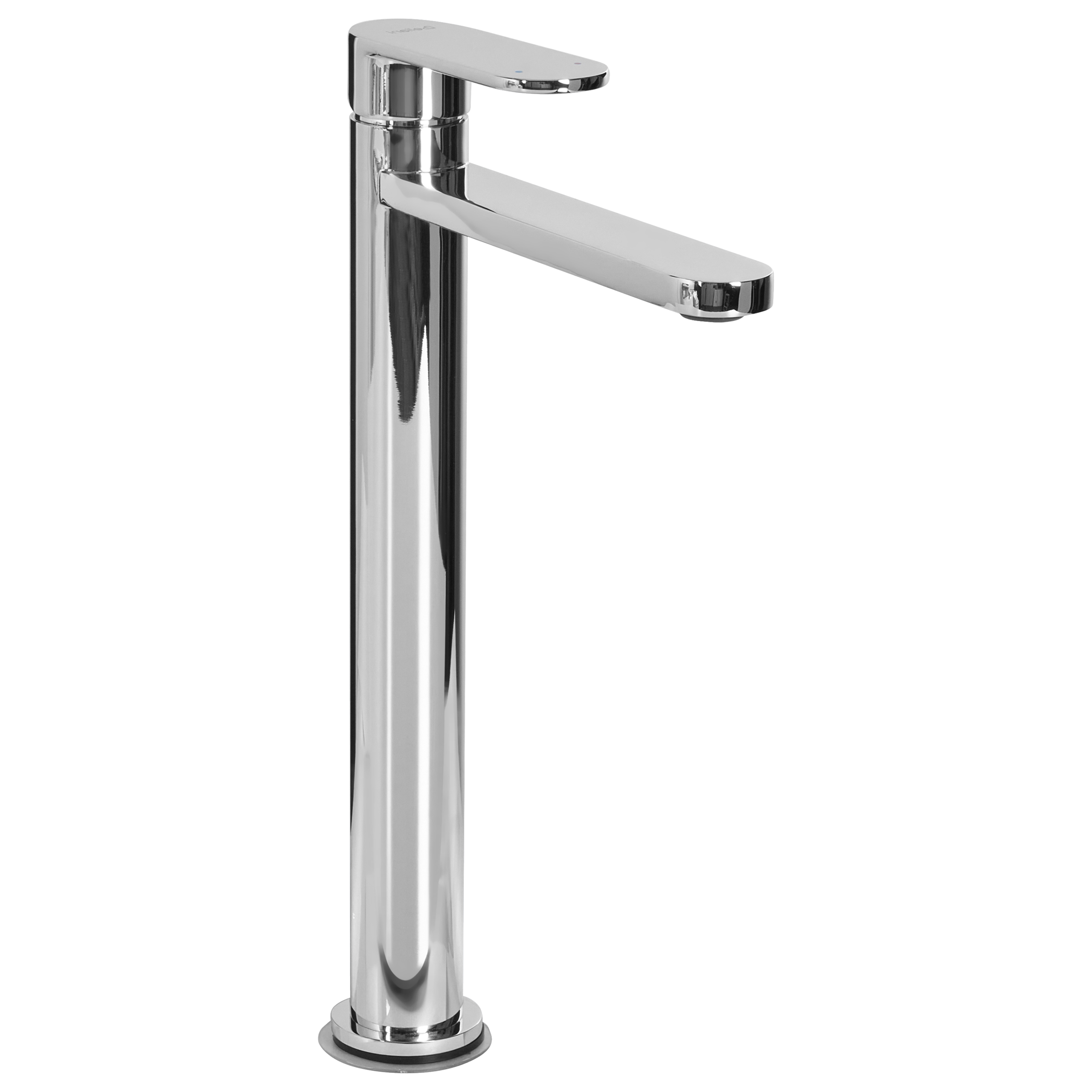 Grifo mezclador alto de lavabo colhue latón plateado