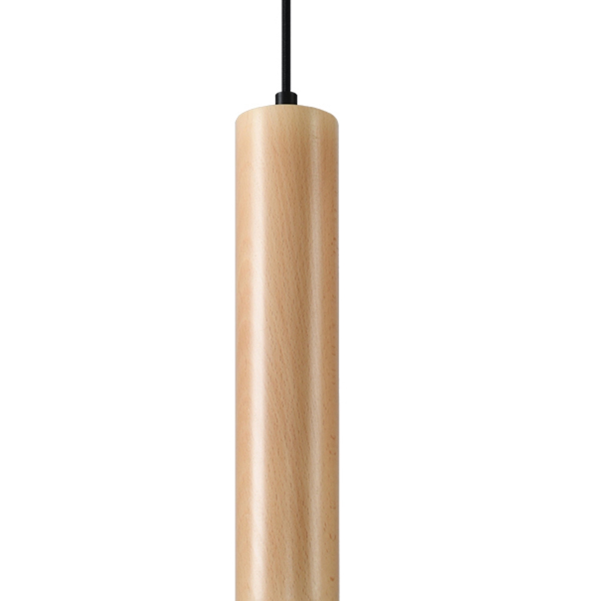Lámpara coLGante lino 1 madera natural 8x105x8cm