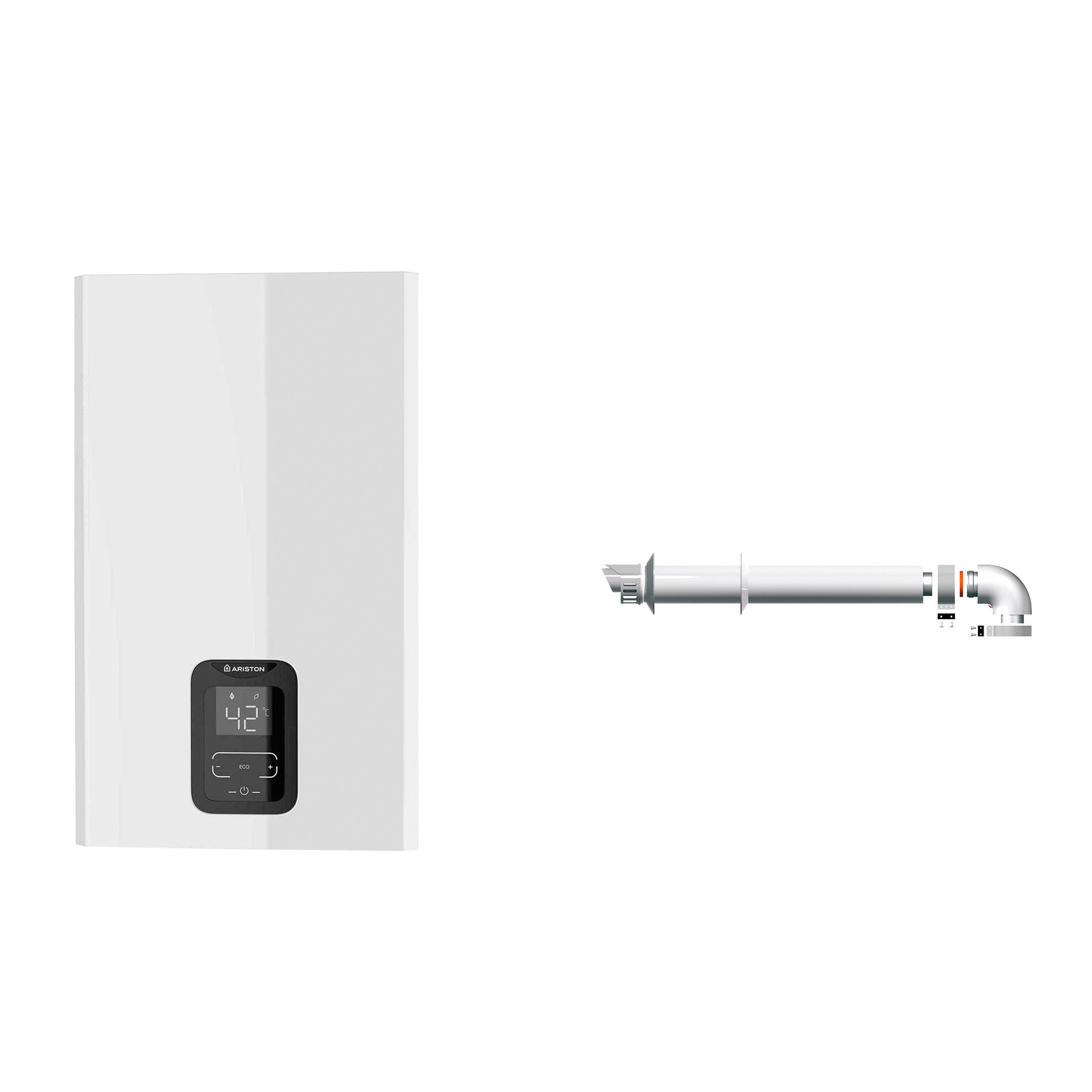 Calentador a gas estanco, Ariston, next evo x 11 l/min + salida humos, gn