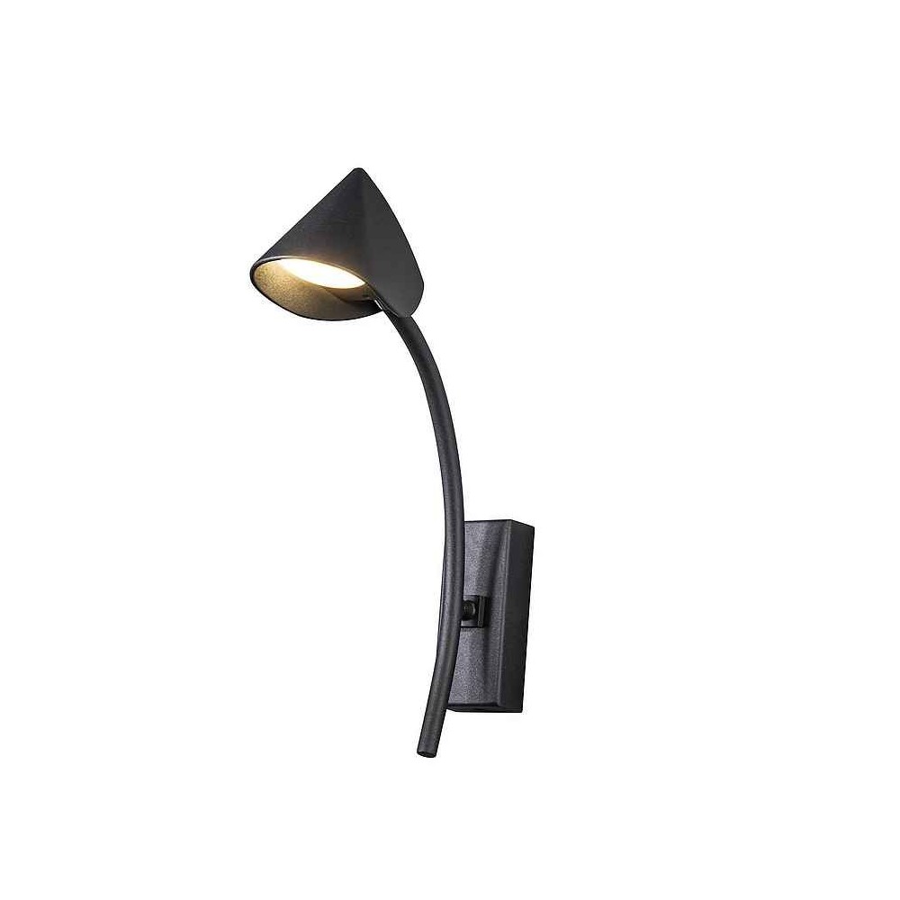 Mantra aplique LED orientable tipo flexo capuccina, negro