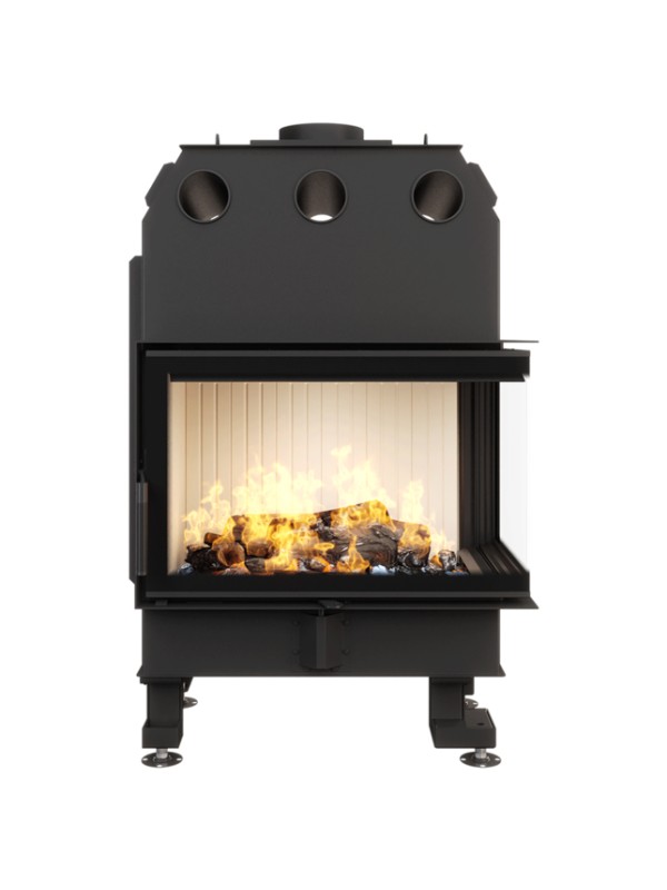 Chimenea de esquina inserto apertura derecha energy 75x50x47 (15,1 kw) eco