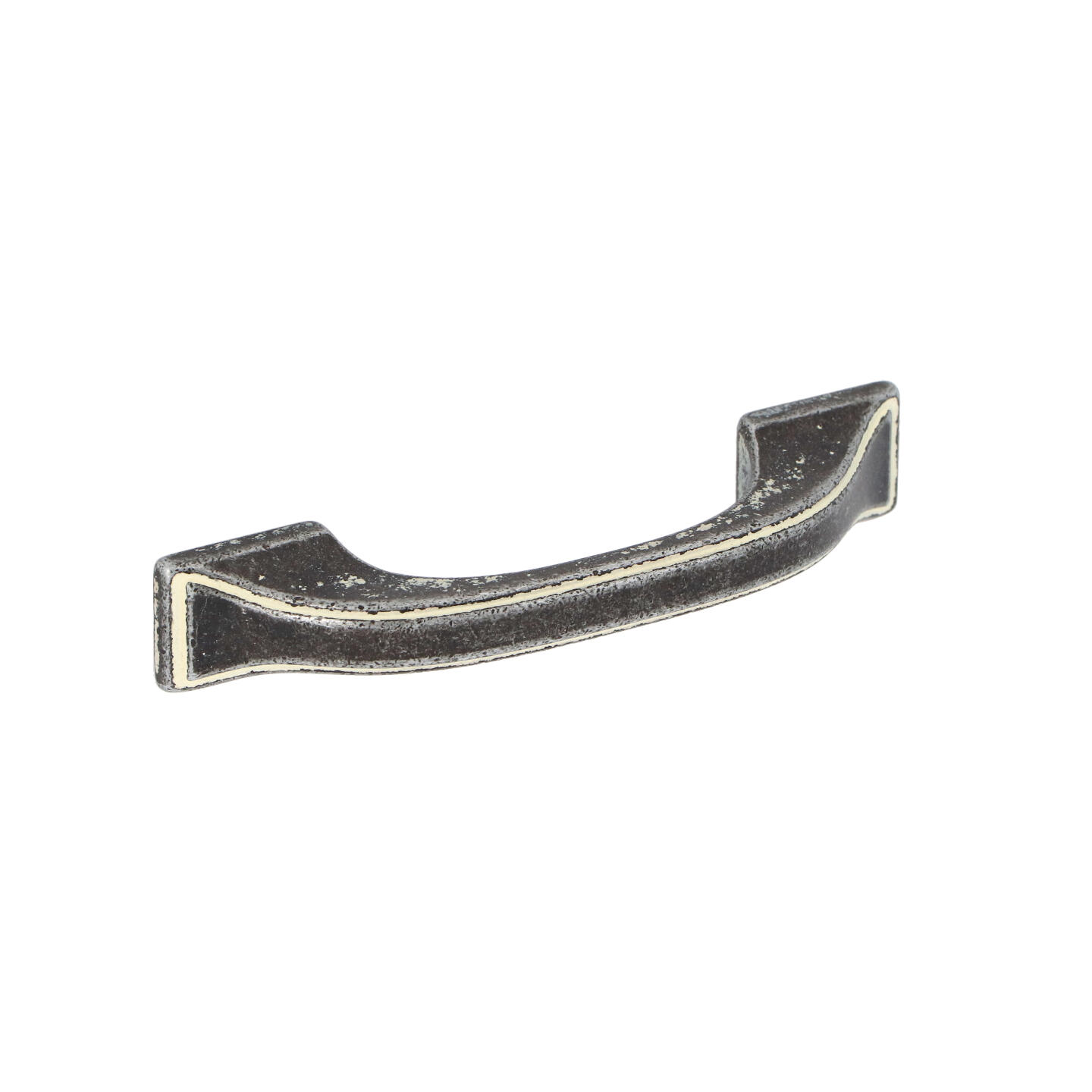 Tirador mueble zamac dist entre centros 64mm marfil rústico lote de 25
