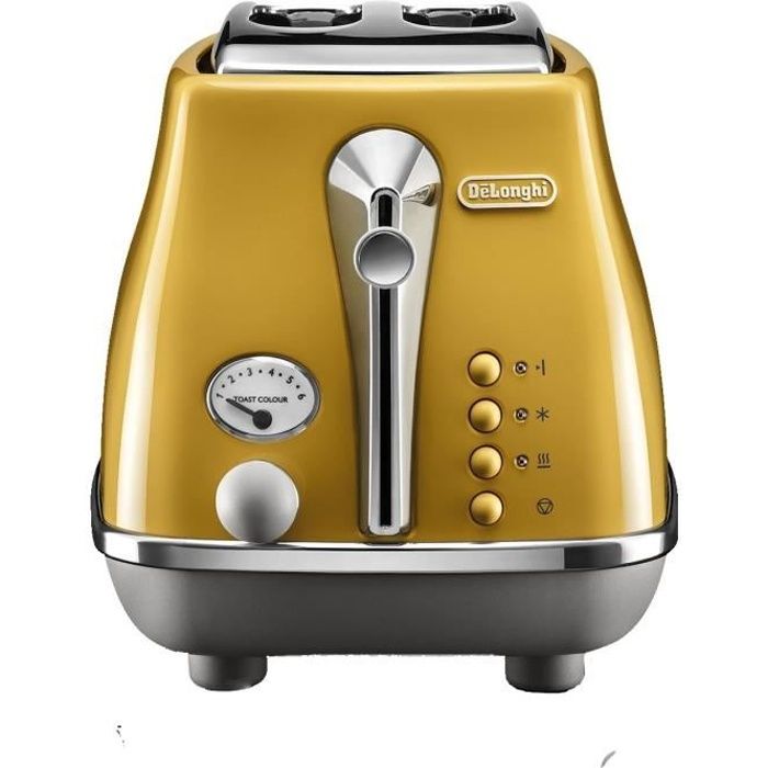 Tostadora - delonghi - icona capitals - 2 rebanadas - 900w - calentador de