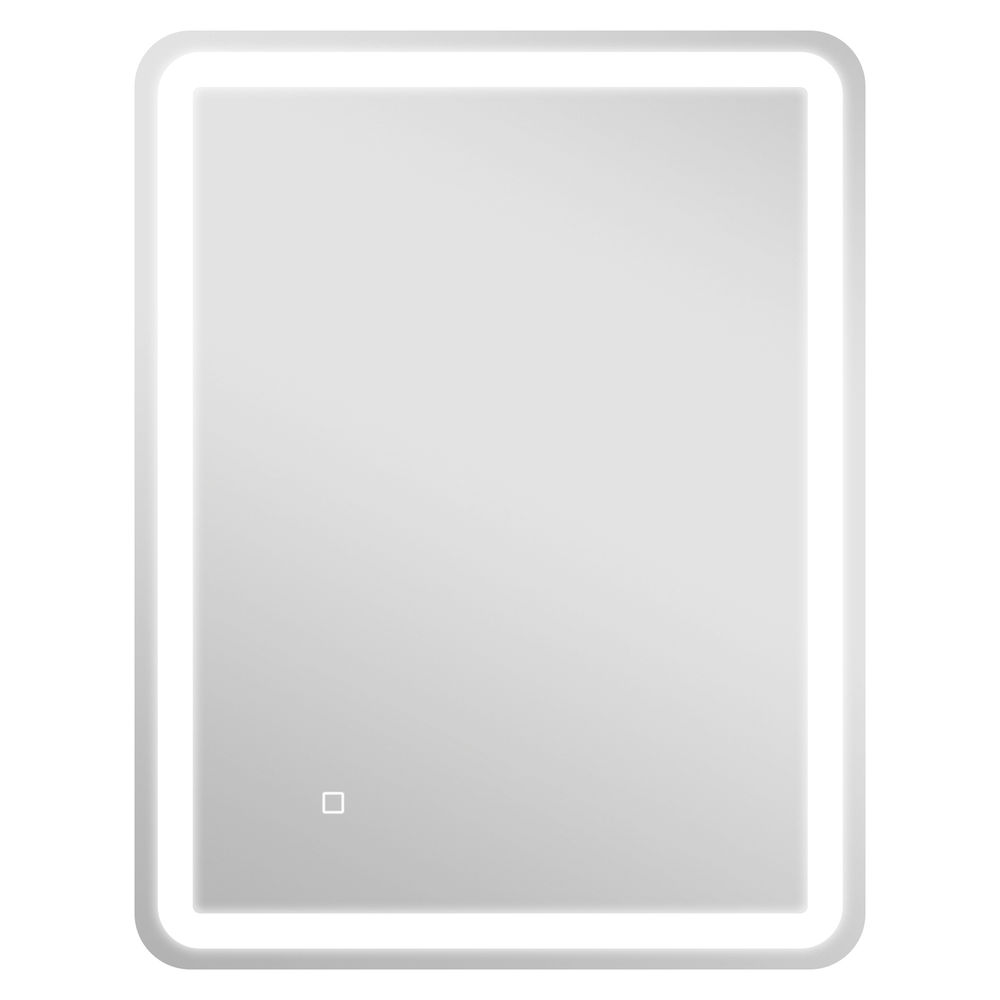 Espejo de baño 60x4x80 cm vidrio templado color gris Homcom, hogar - baño