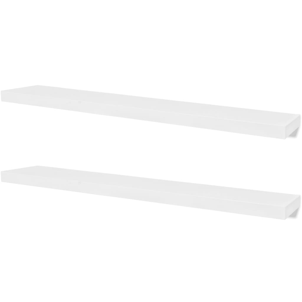 Estantería mueble de diseño de pared 4 pzas blanco