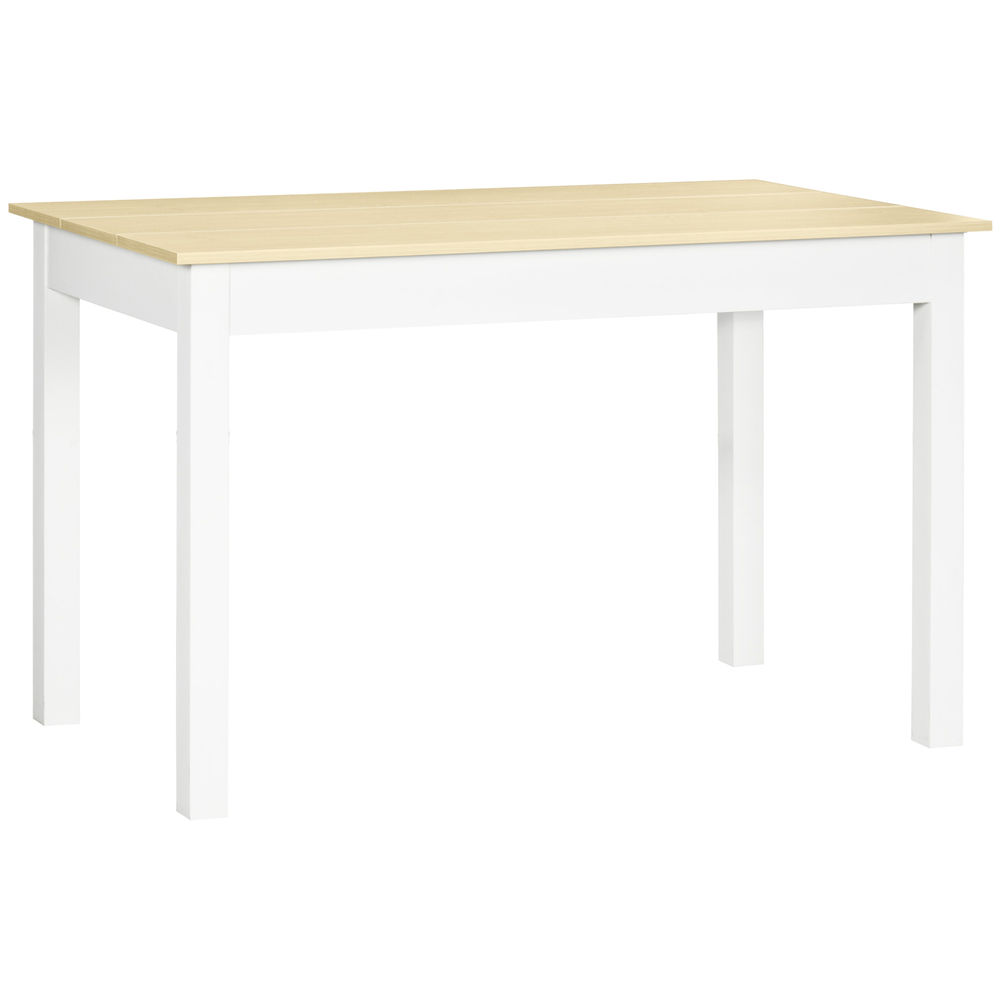 Mesa de comedor 119x70x75 cm color marrón Homcom, hogar - cocina